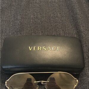 Versace Men's Sunglasses with Gold Accents